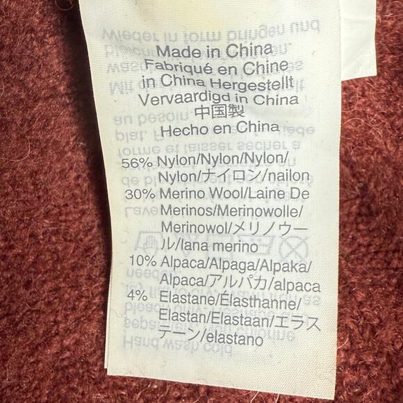 J. Crew Point Sur Alpaca Wool Mock Neck Long Sleeve Knit Sweater XS Burnt Brown - Picture 9 of 15